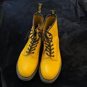 Dr. Martens. Doc’s. Doc Martens 1460 (yellow/mustard color)